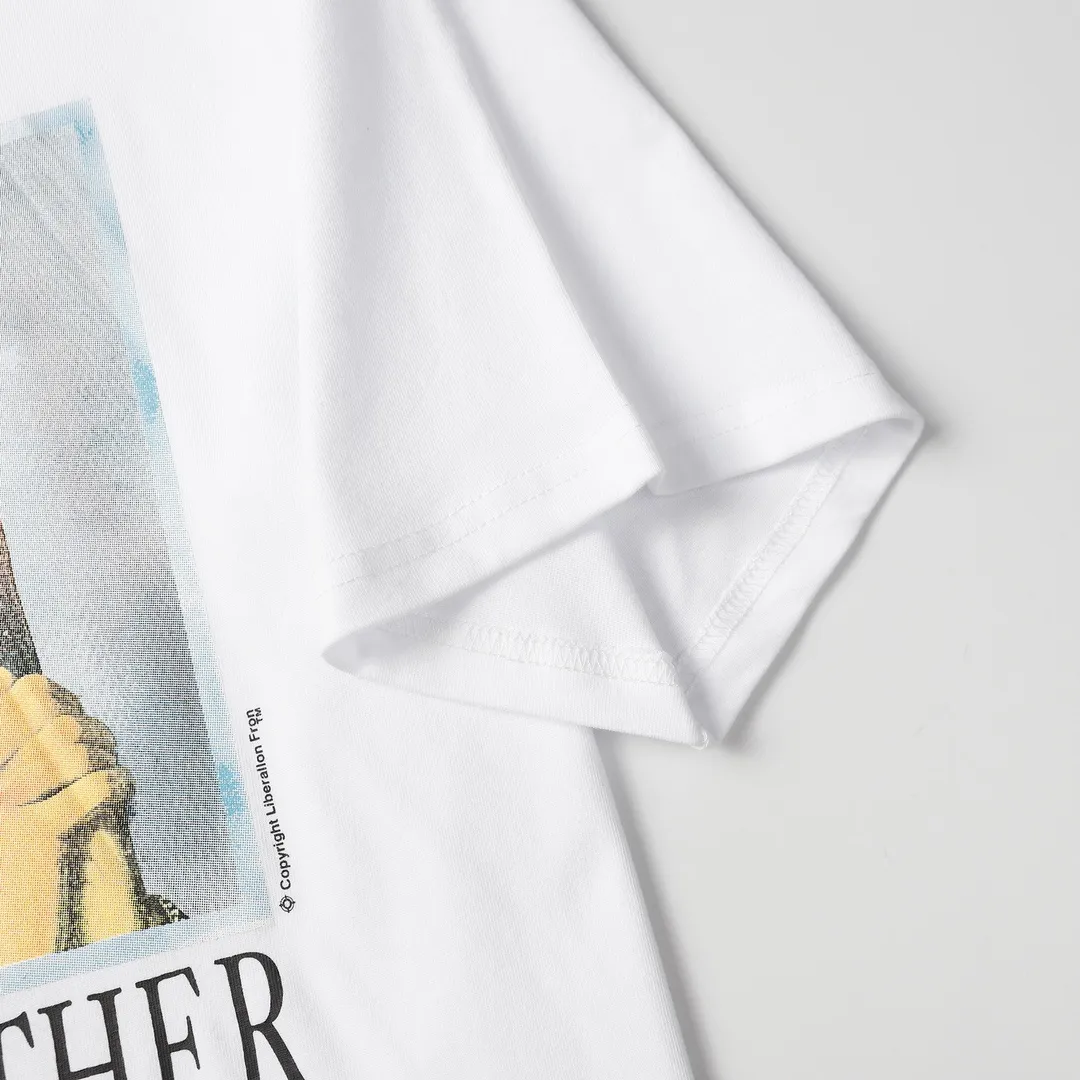 Saint Michael series trendy T craft letter drawing round neck short sleeves Style number: D3191P110 Color: white Size: S M L XL